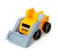 Melissa & Doug - Classic Wooden Toy - Construction Vehicle Set