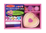 Melissa & Doug - Decorate Your Own - Wooden Heart Box
