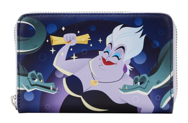 Loungefly - Little Mermaid Ursula's Lair Glow Zip Around Wallet