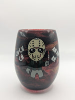 Stemless Glass - Friday the 13th - Jason