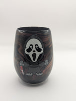 Stemless Glass - Scream - Ghost Face