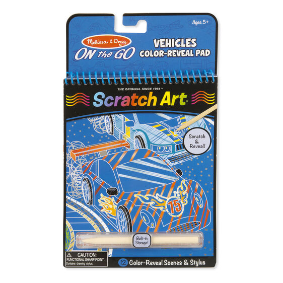 Melissa and Doug - On the Go - Scratch Art / Vehicles