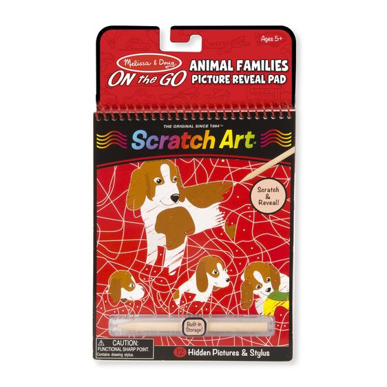 Melissa and Doug - On the Go - Scratch Art / Animal Families